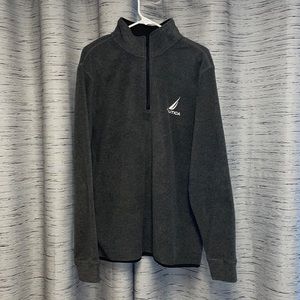 Men’s Nautica Charcoal Quarter Zip Fleece